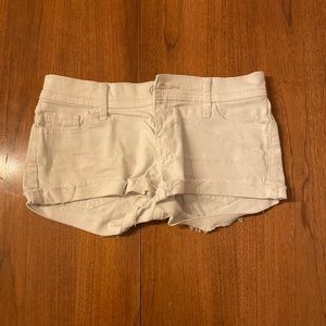 Hollister White Denim Shorts